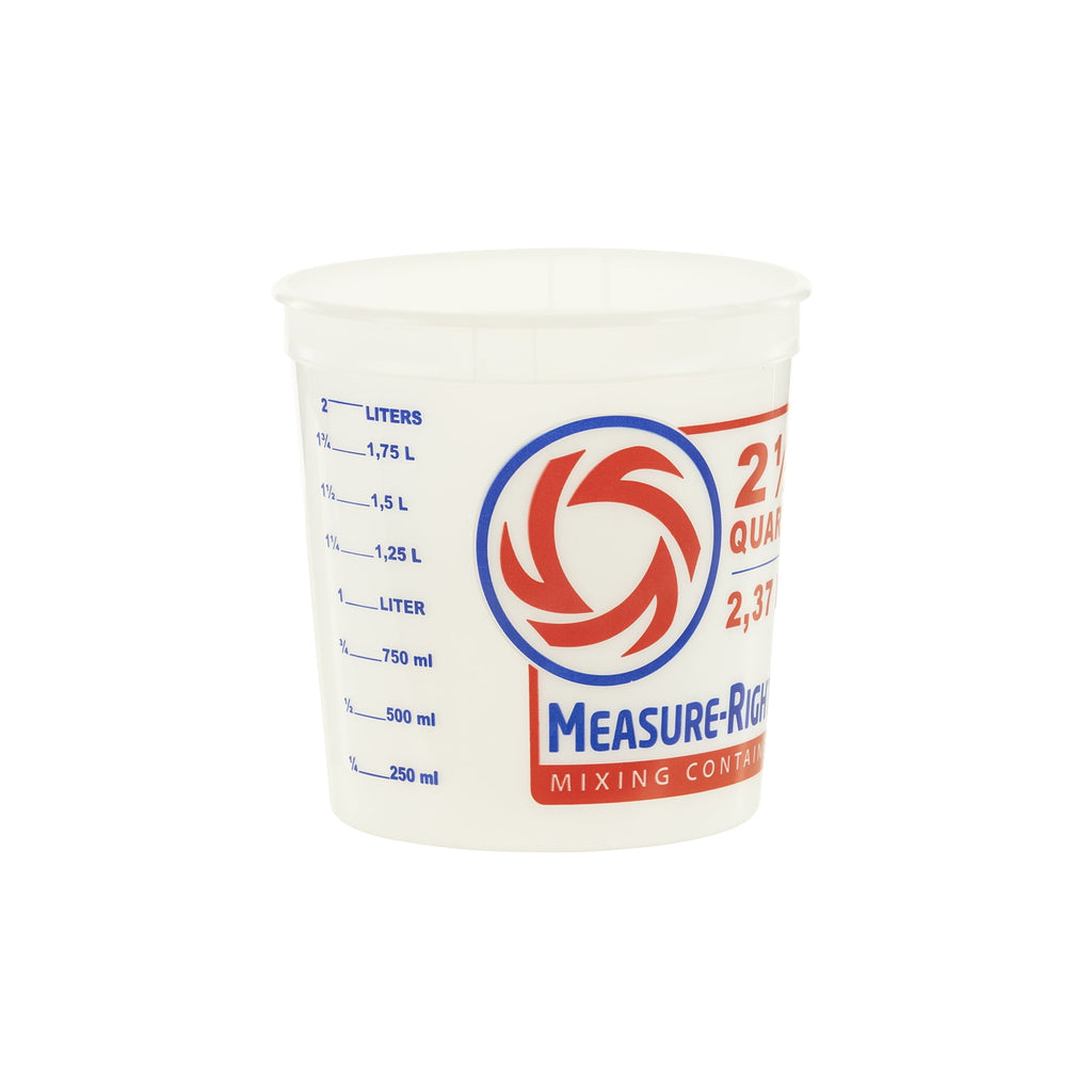 2.5 Quart Round Measure Right Plastic Mixing Container, Clear, 1 Each - Image 3