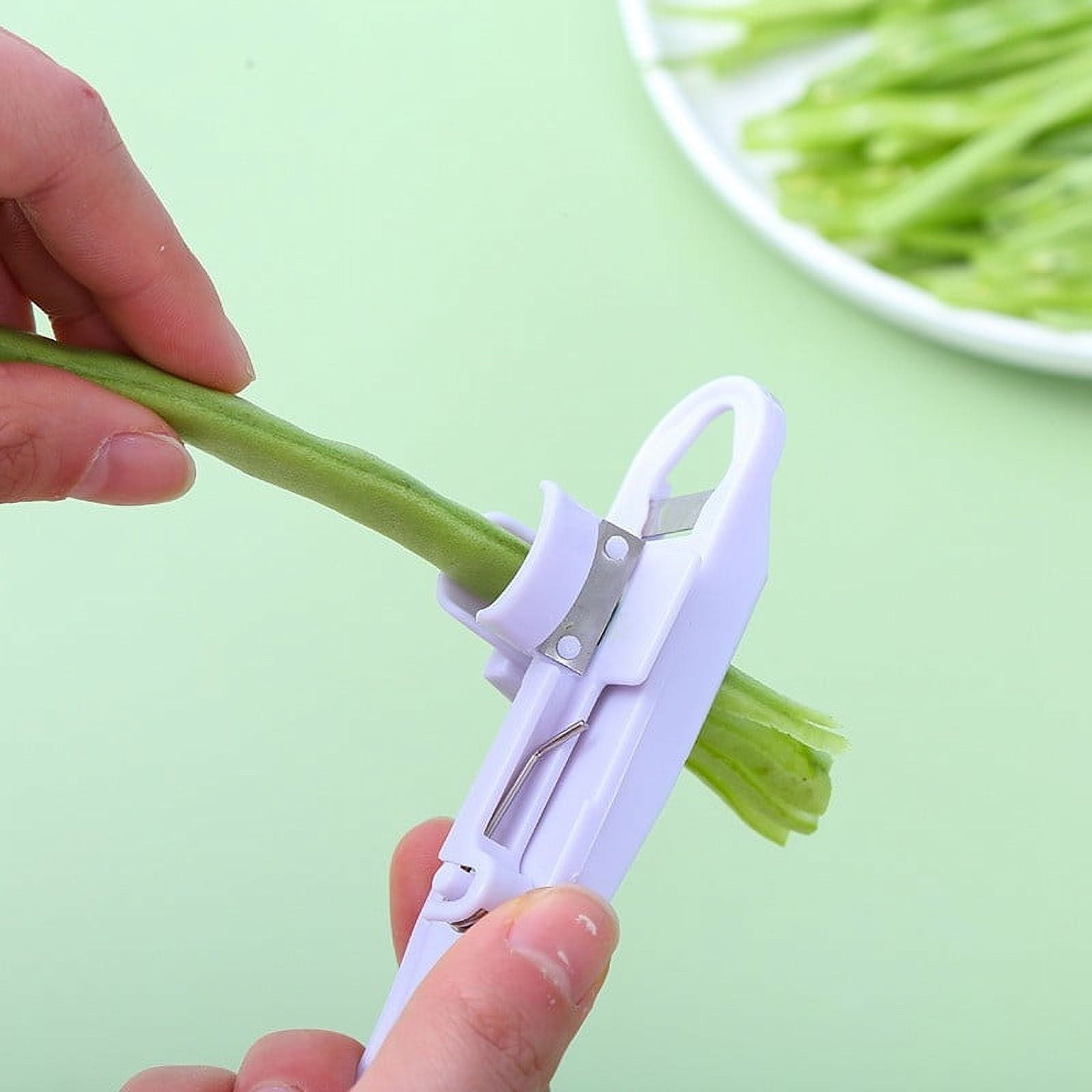 Manual Vegetable Chopper Multi-functional Kitchen Tool for Efficient Food Prep, White - Image 5