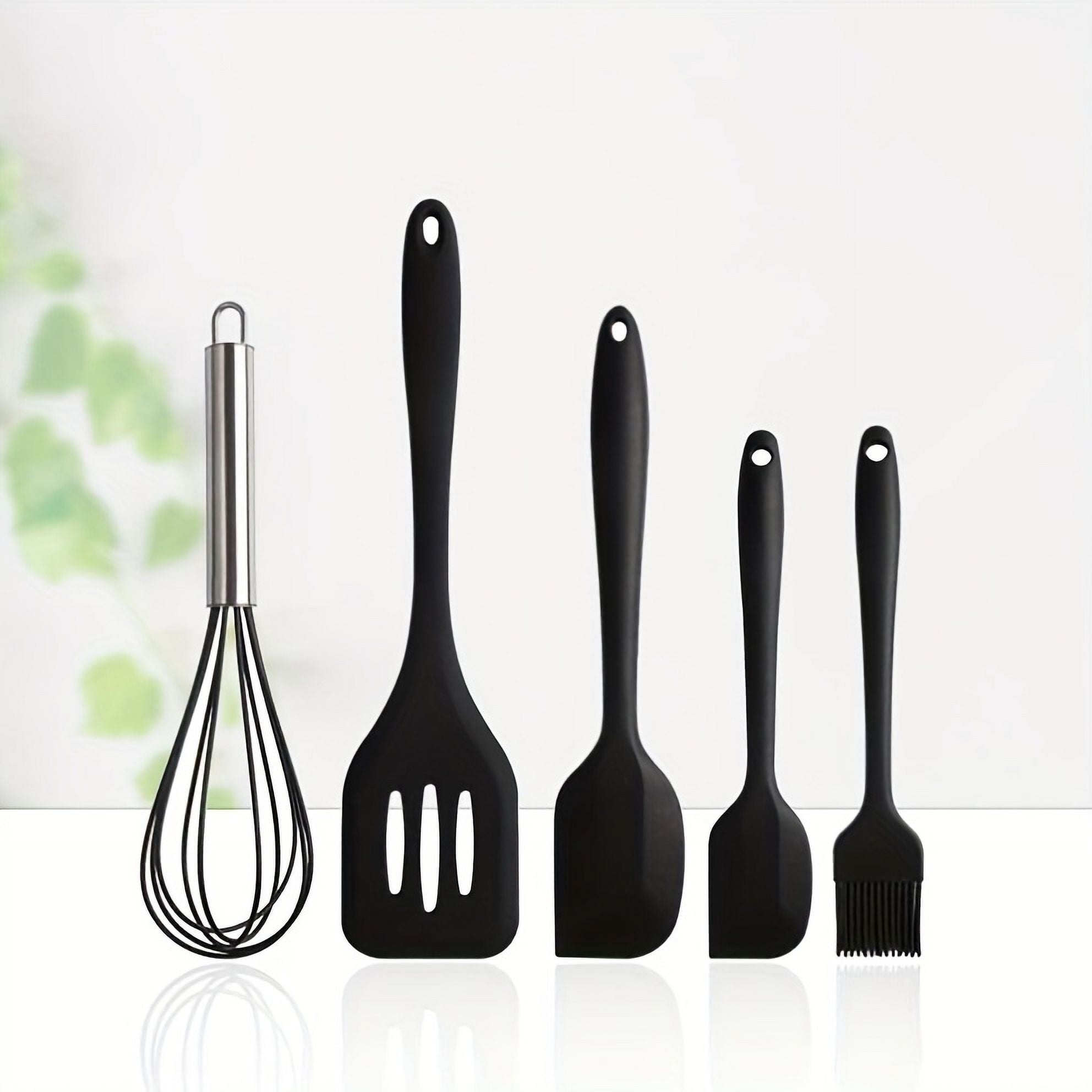 5-Piece Heat-Resistant Silicone Utensil Set - Durable, Easy-Clean Kitchen Tools for Modern Chefs - Image 4