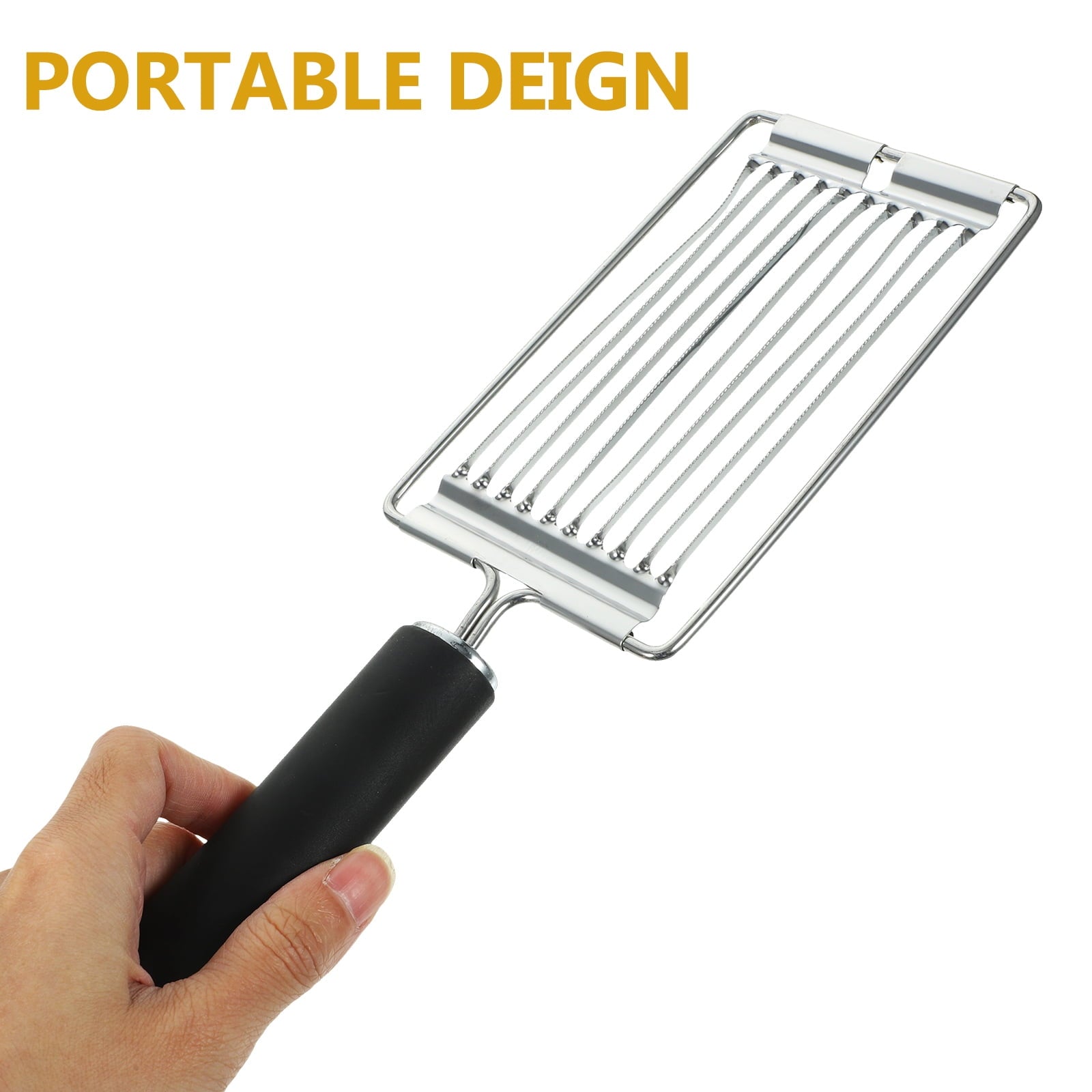 Stainless Steel Vegetable Slicer for Tomatoes, Potatoes, Carrots - Kitchen Cutter and Food Prep Tool - Image 5
