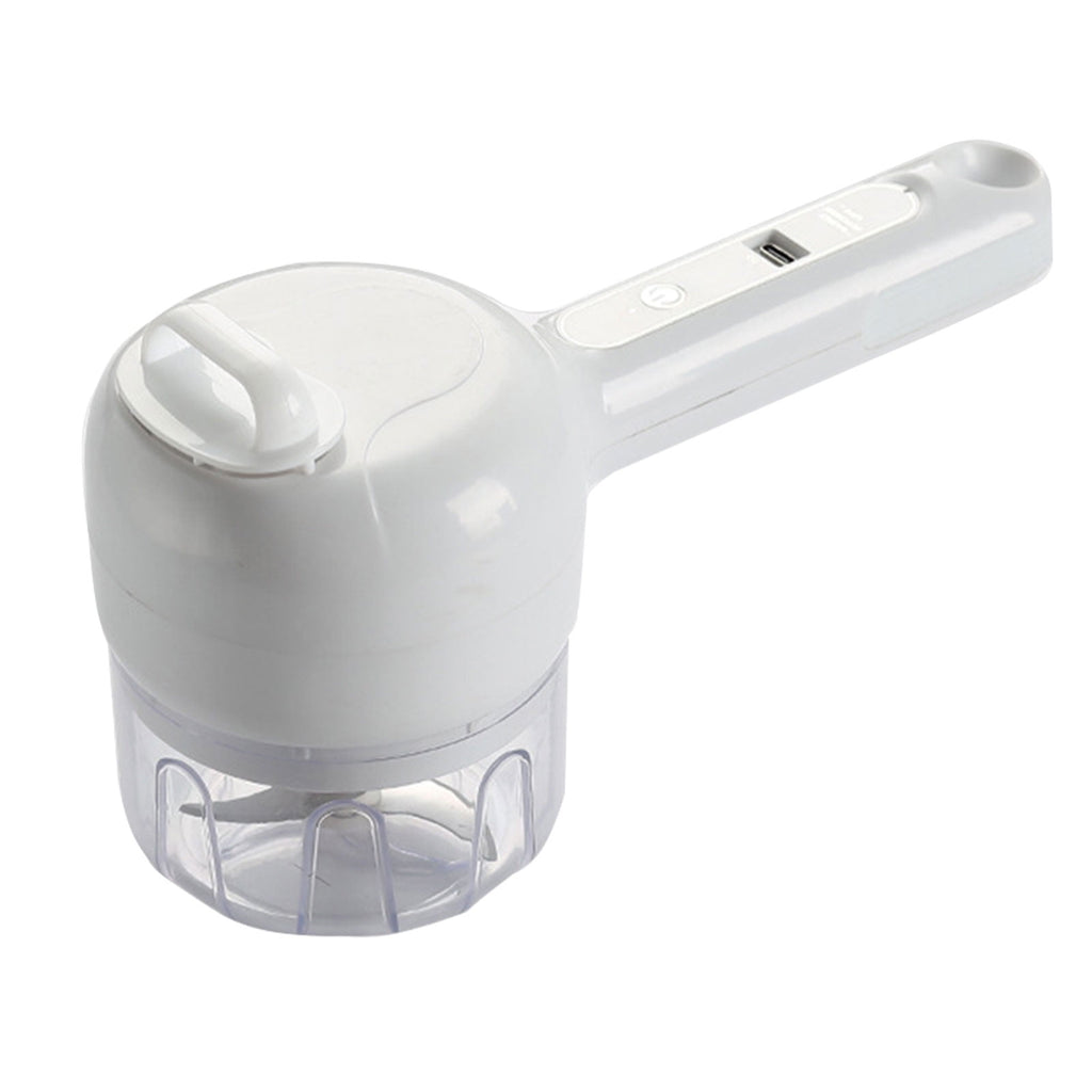 3 in 1 Portable Vegetable Cutter Set Mini Garlic Masher Food Processor for Peppers Celery Ginger Meat with Whisk Hand... - Image 2