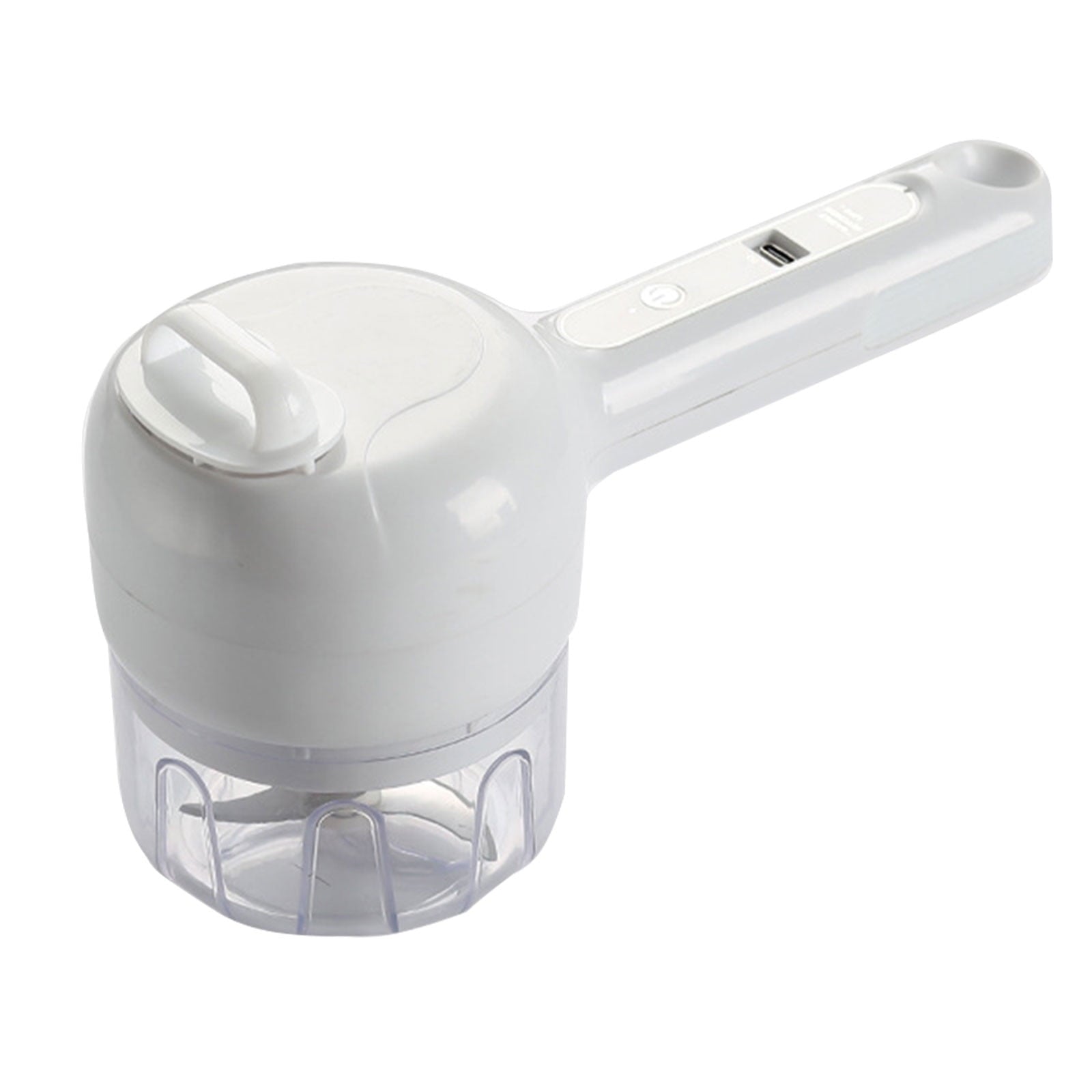 3 in 1 Portable Vegetable Cutter Set Mini Garlic Masher Food Processor for Peppers Celery Ginger Meat with Whisk Hand... - Image 2