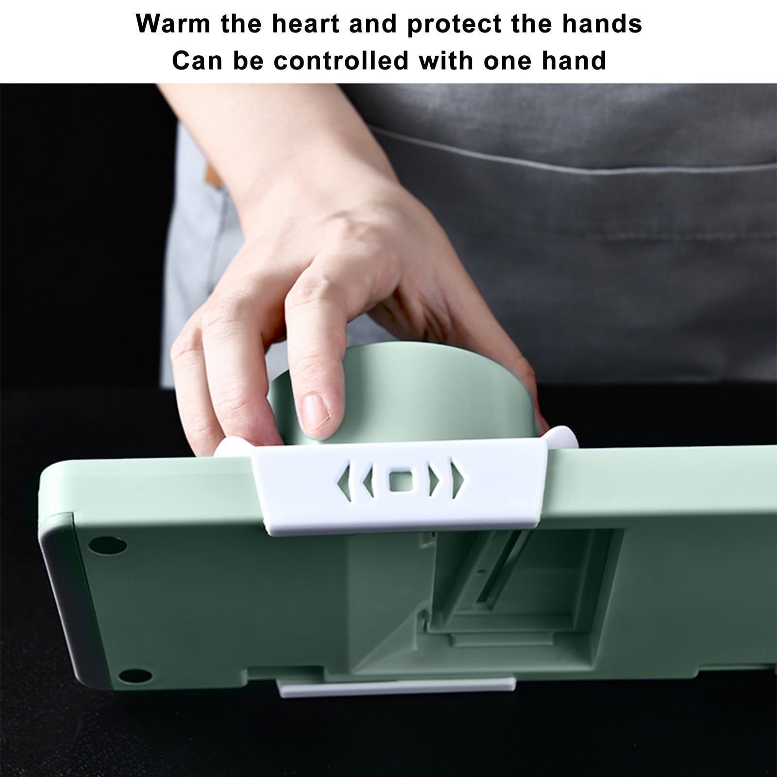 Handed Vegetable Cutter Veggie Shredder with Non Slip Base Ergonomic Handle for Safe Easy Food Prep Kitchen Tool - Image 4