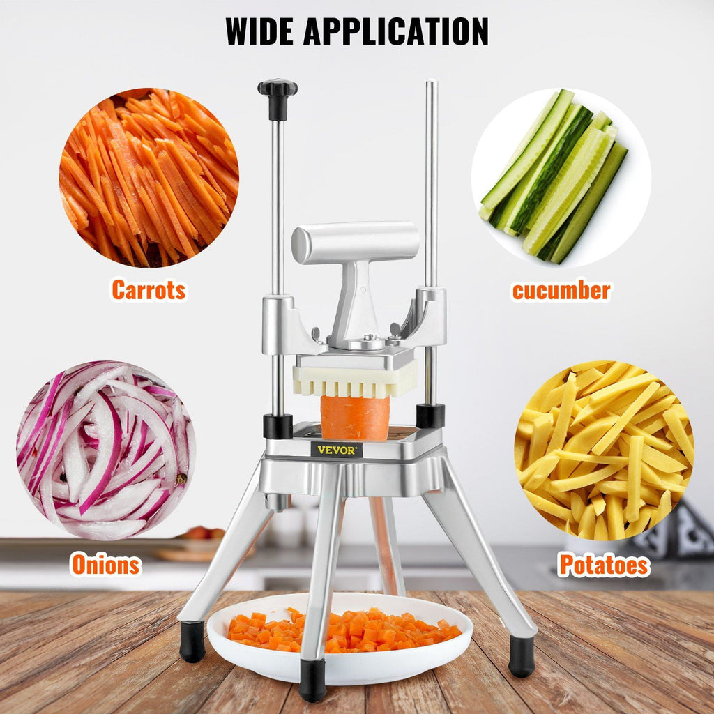 Kattex Commercial Vegetable Fruit Chopper - Heavy Duty 1/4" Stainless Steel Blade, Professional Food Dicer & Onion Slicer for Tomato, Pepper - Image 2