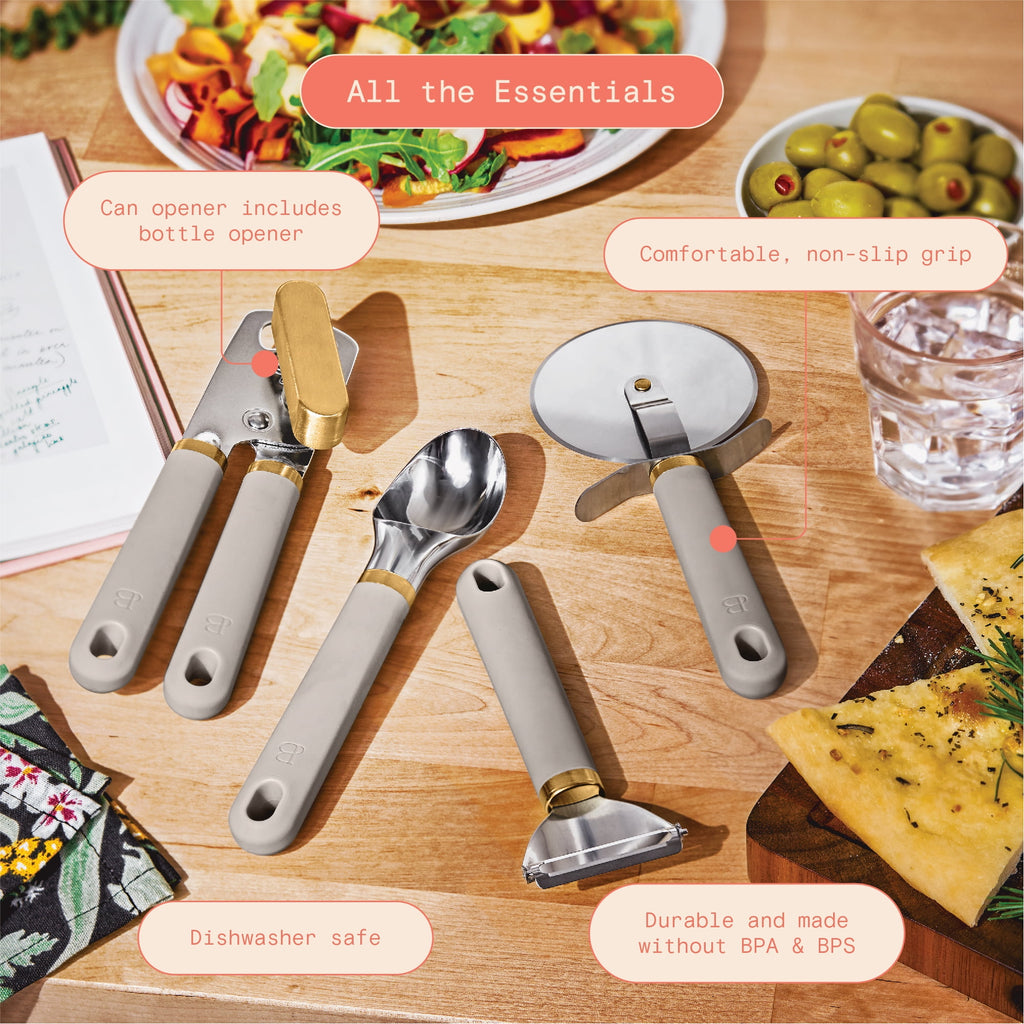 Beautiful 4-Piece Essentials Gadget Set, Porcini Taupe by Drew Barrymore - Image 3