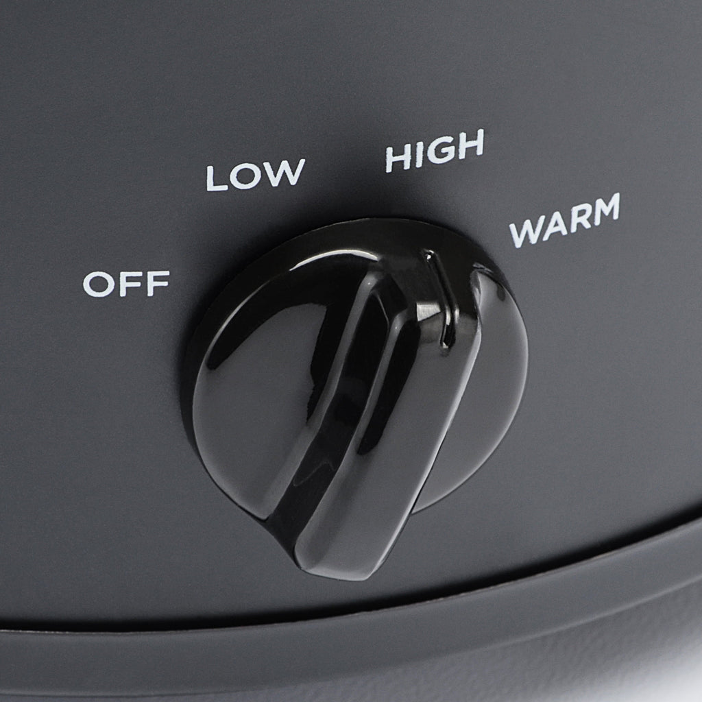 2 Quart Manual Slow Cooker, Durable Matte Black Finish - Image 3