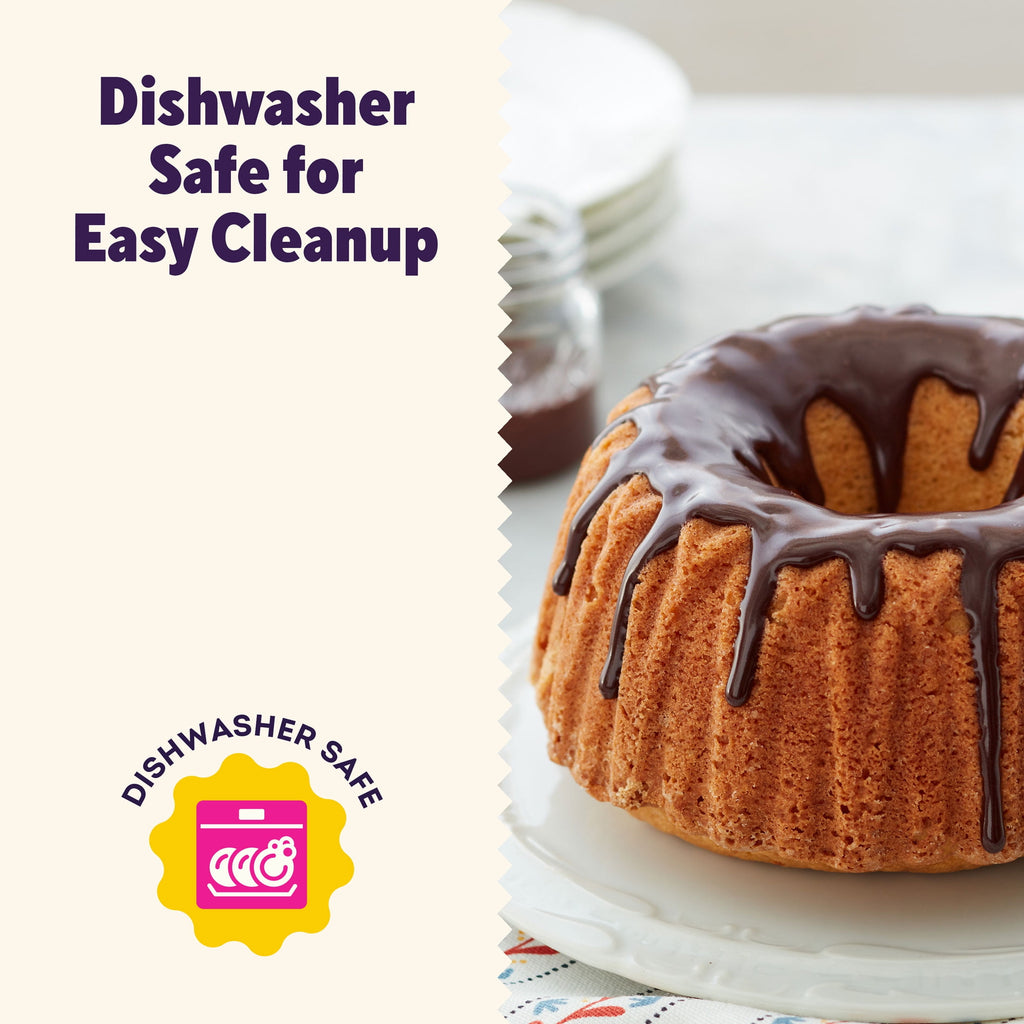 Everyday Non-Stick Bundt Cake Pan 6" Fluted Tube Baking Pan, Packaging May Vary - Image 6