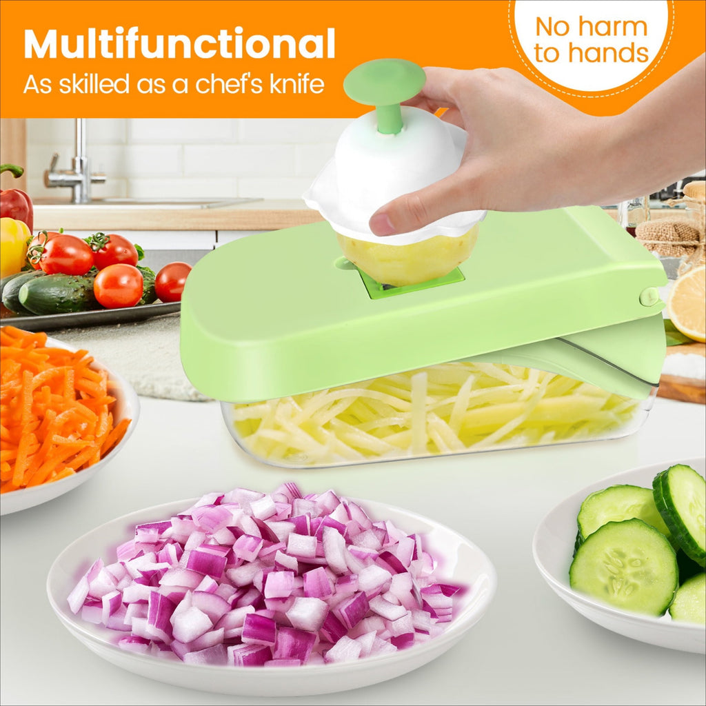 with 8 Blades & Container Mandoline Slicer & Shredder for Potato, Onion, Salad, Essential Kitchen Gadget - Image 5