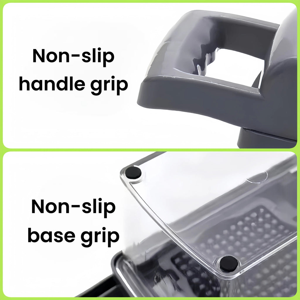 Food & Spiralizer, 15-in-1, 8 Stainless Steel Blades, Black - Image 6