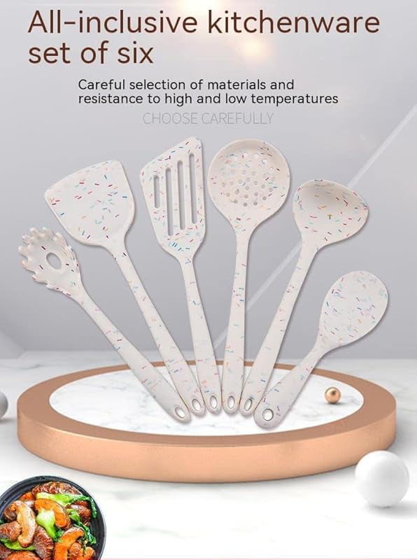 6 Pcs Silicone Kitchen Utensils Set, Silicone Cooking Utensils, Heat Resistant Kitchen Cooking Utensils Set,High Heat Resistant to 480°F, Hy - Image 3