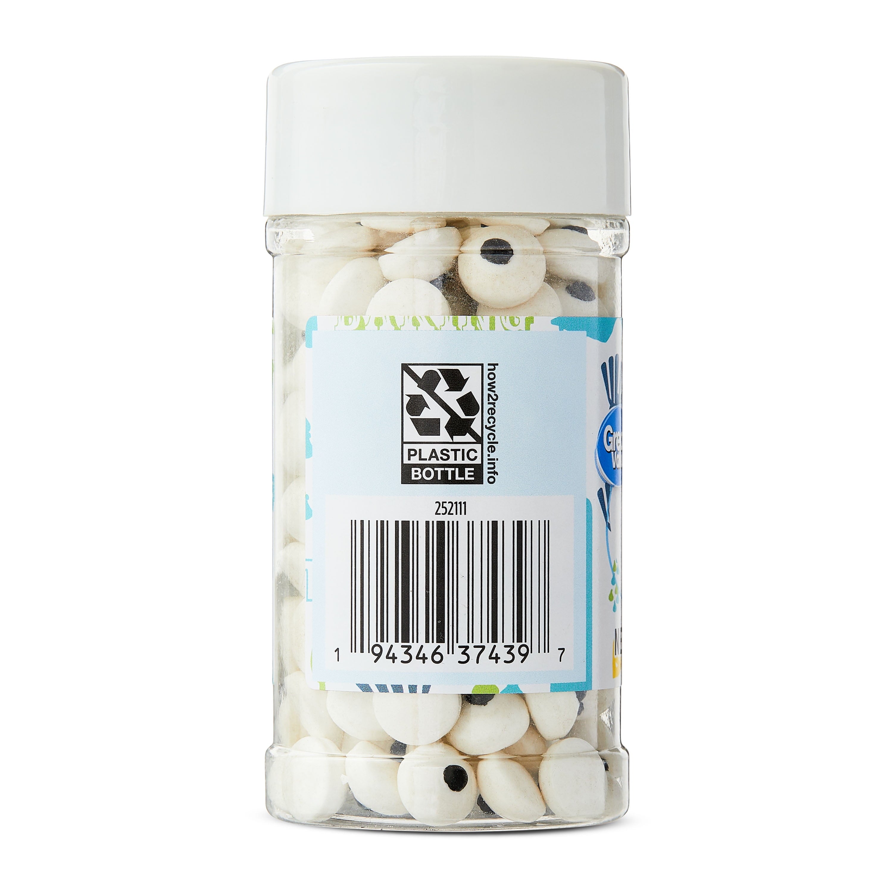 Black and White Candy Eyeballs Cake Decoration, 2.9 oz - Image 5