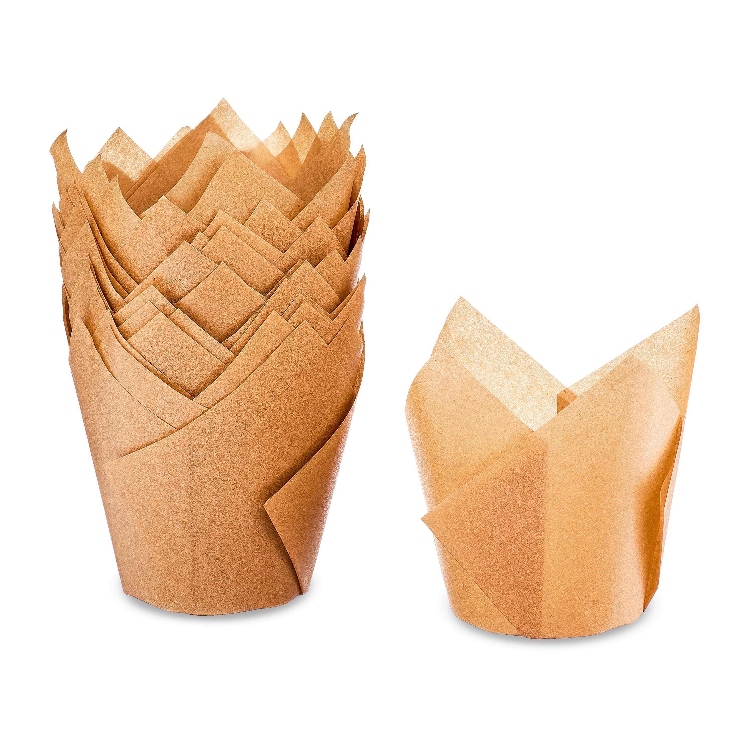 Kraft Tulip Baking Cups, 24 Pieces