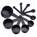 10-Piece Plastic Measuring Cups and Spoons Set - Baking & Cooking Tools with Exact Measurements (1/8 Cup to 1 Cup, 1/...