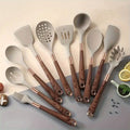 10-Piece Premium Non-Stick Silicone Kitchen Utensil Set - Tool & Gadget Sets for Effortless Cooking - Easy to Clean, ...