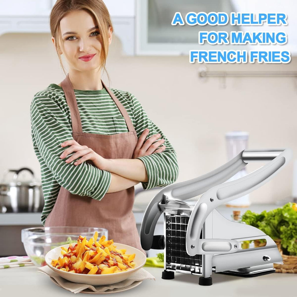 Cutter with 2 Blades, Professional Potato Cutter Stainless Steel, Potato Slicer Fries, No-Slip Suction Technology, Pr... - Image 4