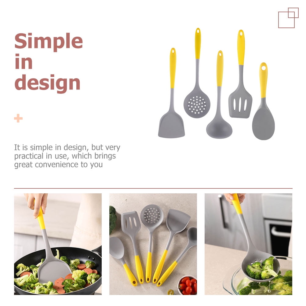 Silicone Kitchen Utensil Set with Assorted Colors, Non-Stick Cooking Tools for Home and - Image 3