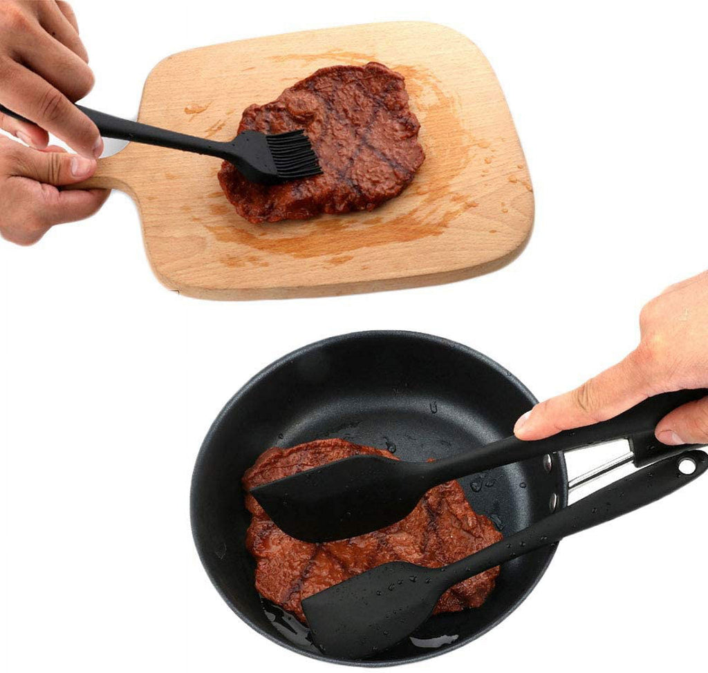 5Pcs Silicone Cooking Utensil Sets, Nonstick Cooking Utensil Resistant Silicone Cooking Utensils Set - Image 5