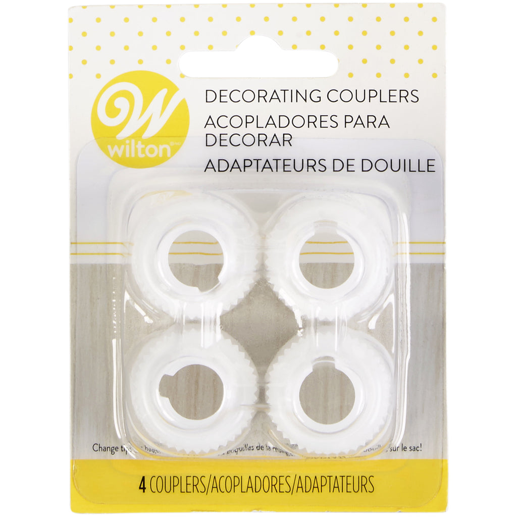 Decorating Coupler Set, 4-Count, Plastic, White - Image 6