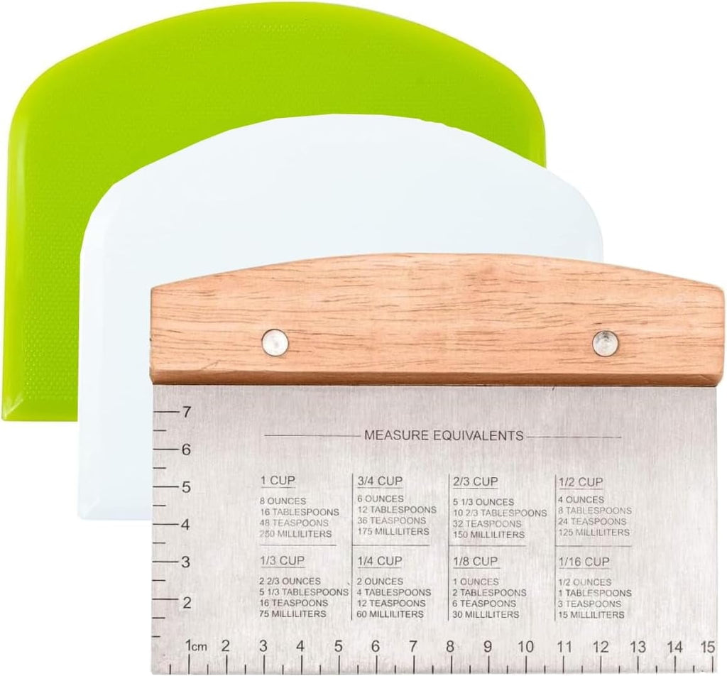 2 Pieces Food Scraper, Flexible Dough Scraper, Dough Scraper for Sourdough, Multifunctional Kitchen Scraper Tool, Bak... - Image 3