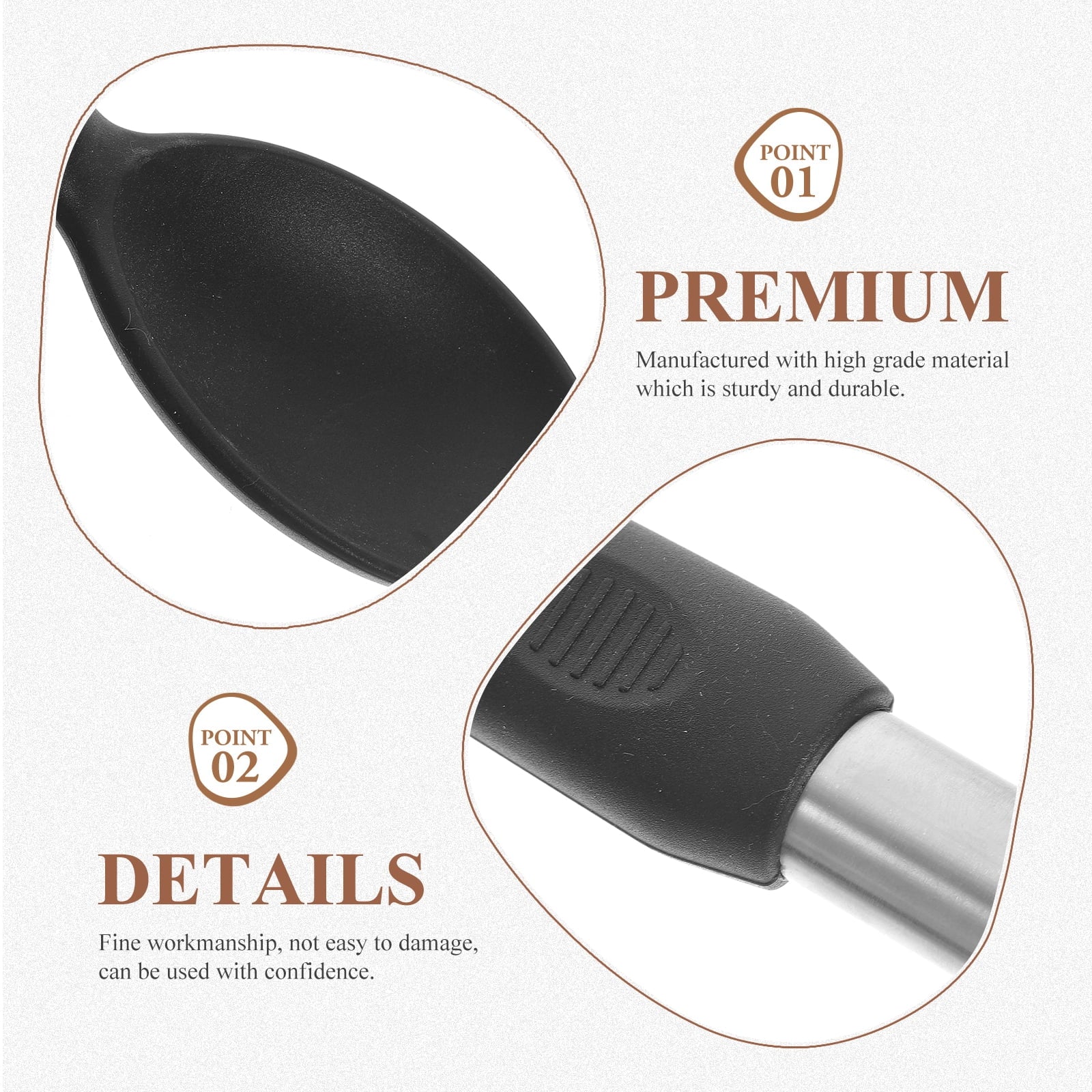 yuehuaidai 1 Set of Silicone Utensil Set Silicone Kitchen Utensils Set Silicone Cooking Utensils Kitchen Utensils Set - Image 2
