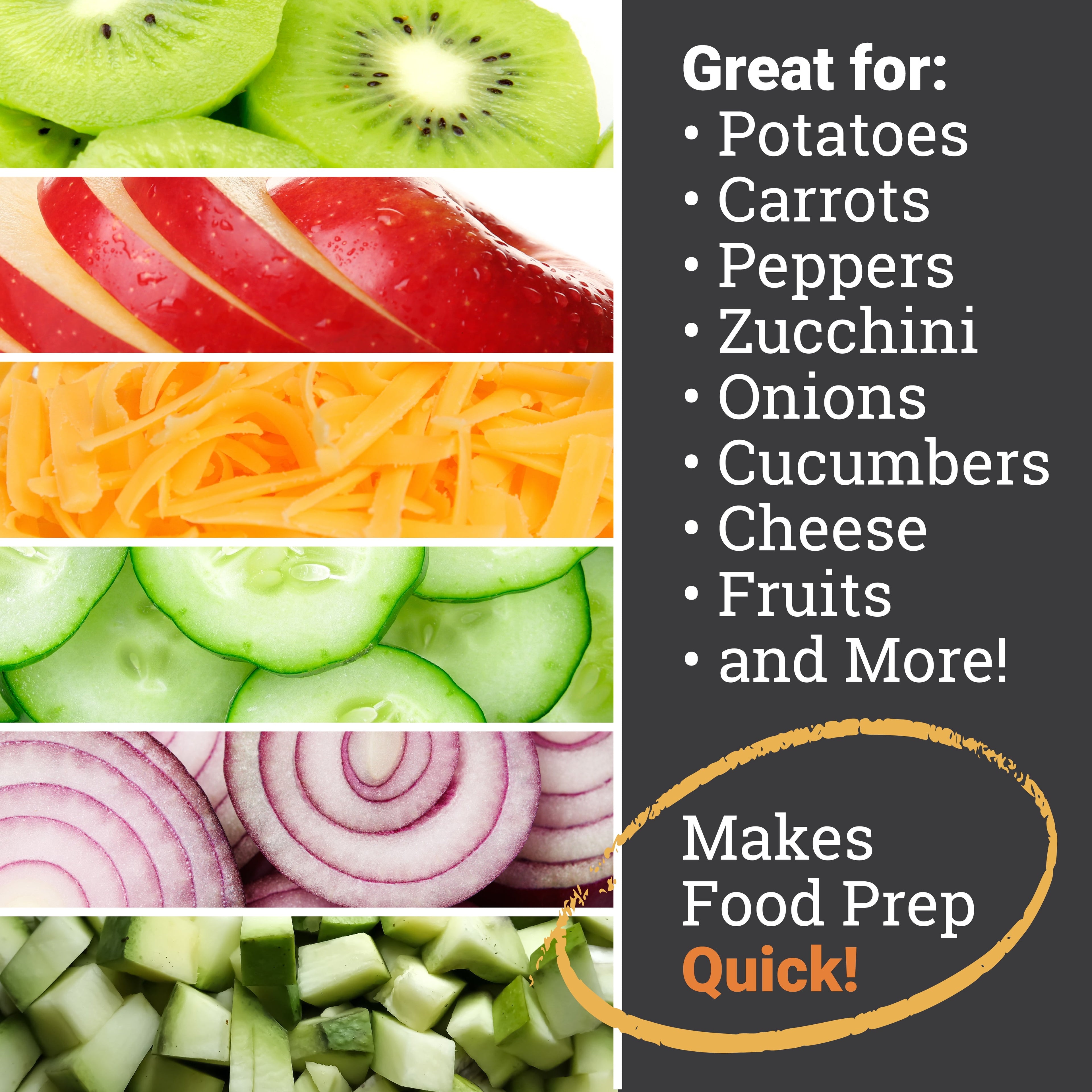 Madoline Slicer Vegetable Chopper Cheese Grater Kitchen Food Dicer Veggie Potato Cutter 4 Blades Black - Image 4
