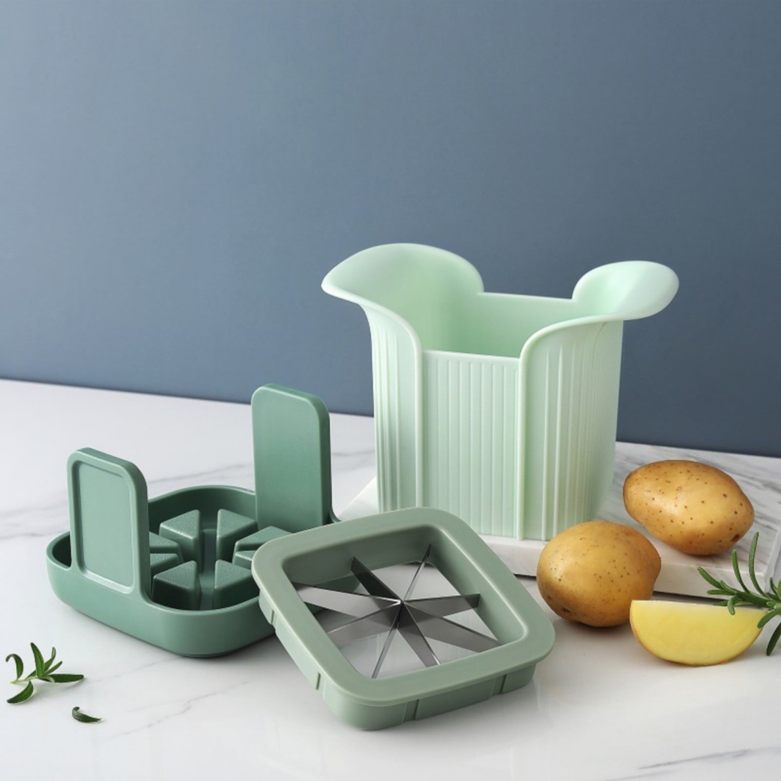 Multi-Functional Vegetable Cutter, Food Chopper and Onion Chopper,Veggie Cutter for Salad,Salsa Cooking,Kitchen and A... - Image 2