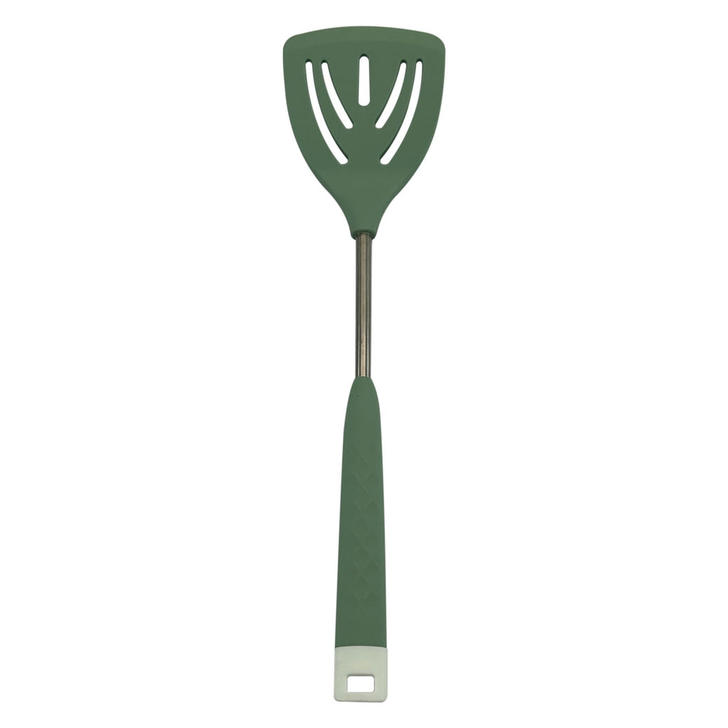 Silicone Cooking Utensils, Heat Resistant Kitchen Utensils with Stainless Steel Handle, 1 Pcs Silicone Cooking Slotte... - Image 2