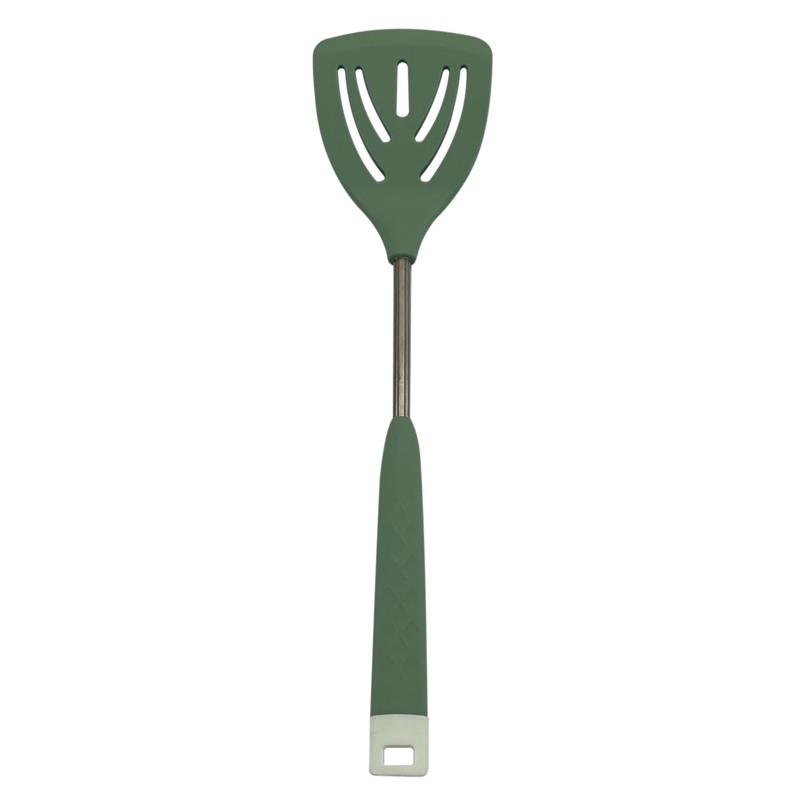 Silicone Cooking Utensils, Heat Resistant Kitchen Utensils with Stainless Steel Handle, 1 Pcs Silicone Cooking Slotte... - Image 2