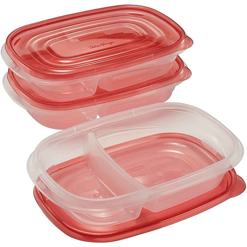 Take alongs Divided Rectangular Food Storage Containers, 3.7 Cup, 3-Pack - Image 5