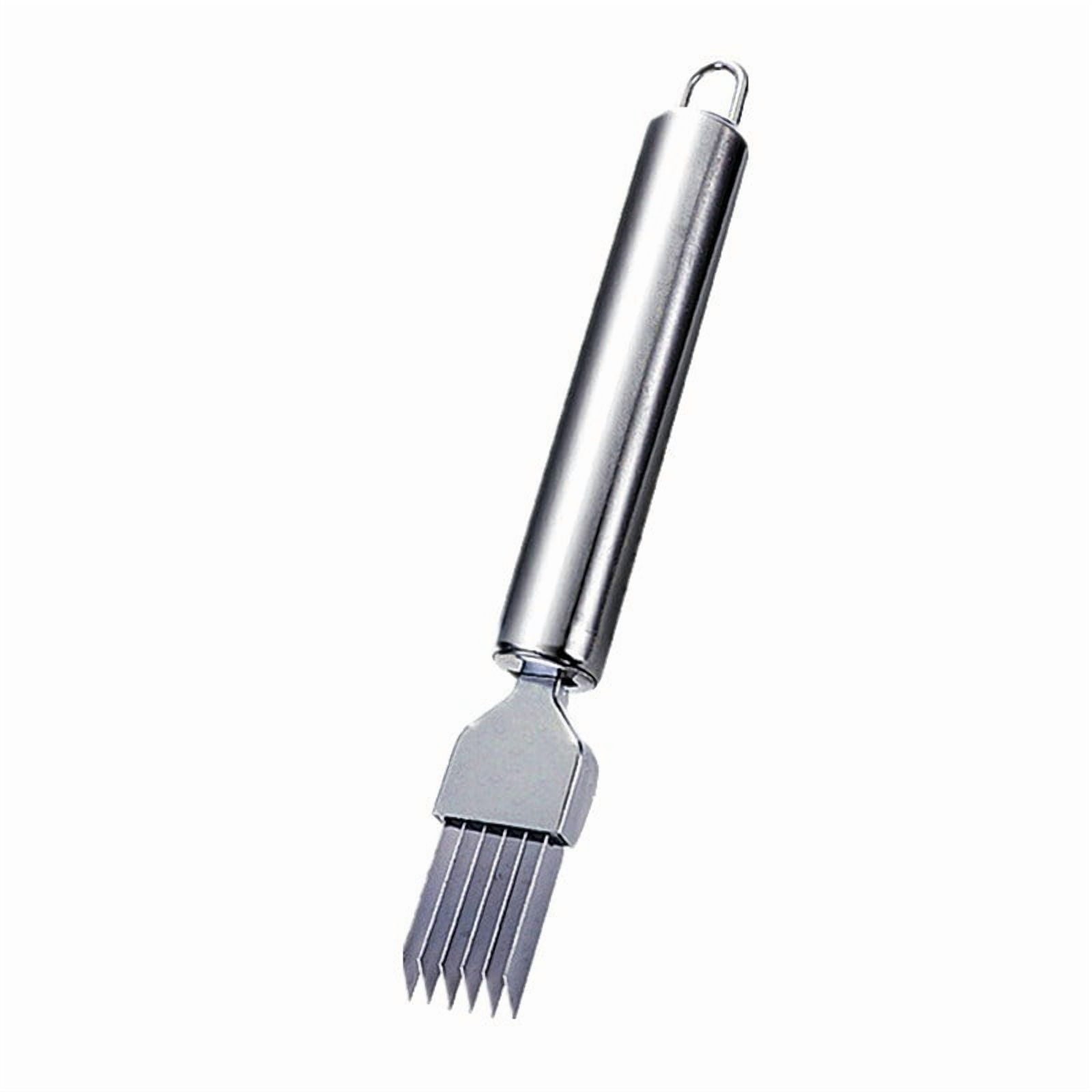 Stainless Steel Scallion Cutter, Vegetable Green Onion Shredder Knife, Herb Chopper Tool For Kitchen, Food Prep, Cook... - Image 4