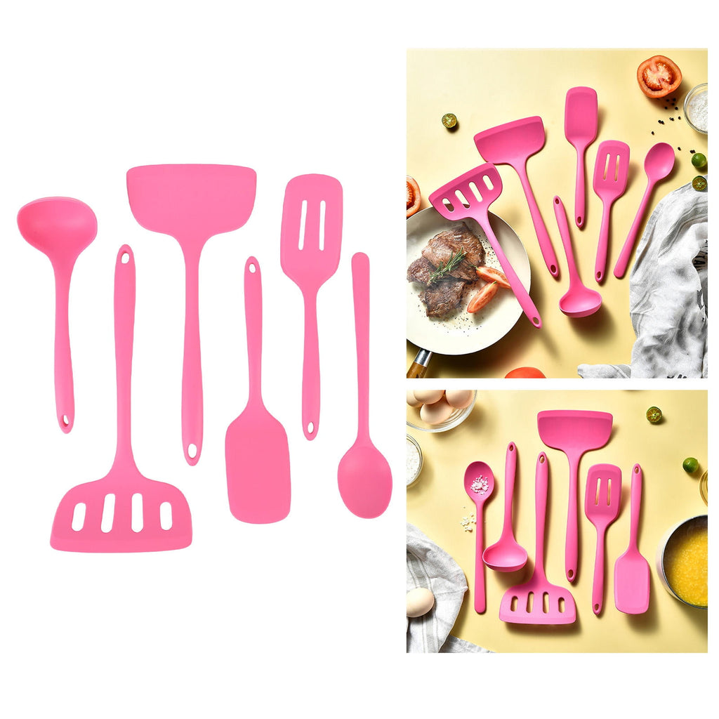 6 Pieces Silicone Kitchen Utensil Set, Heat Proof & Anti Abrasion Multifunctional Cooking Tools for Home (11.8 inches... - Image 6
