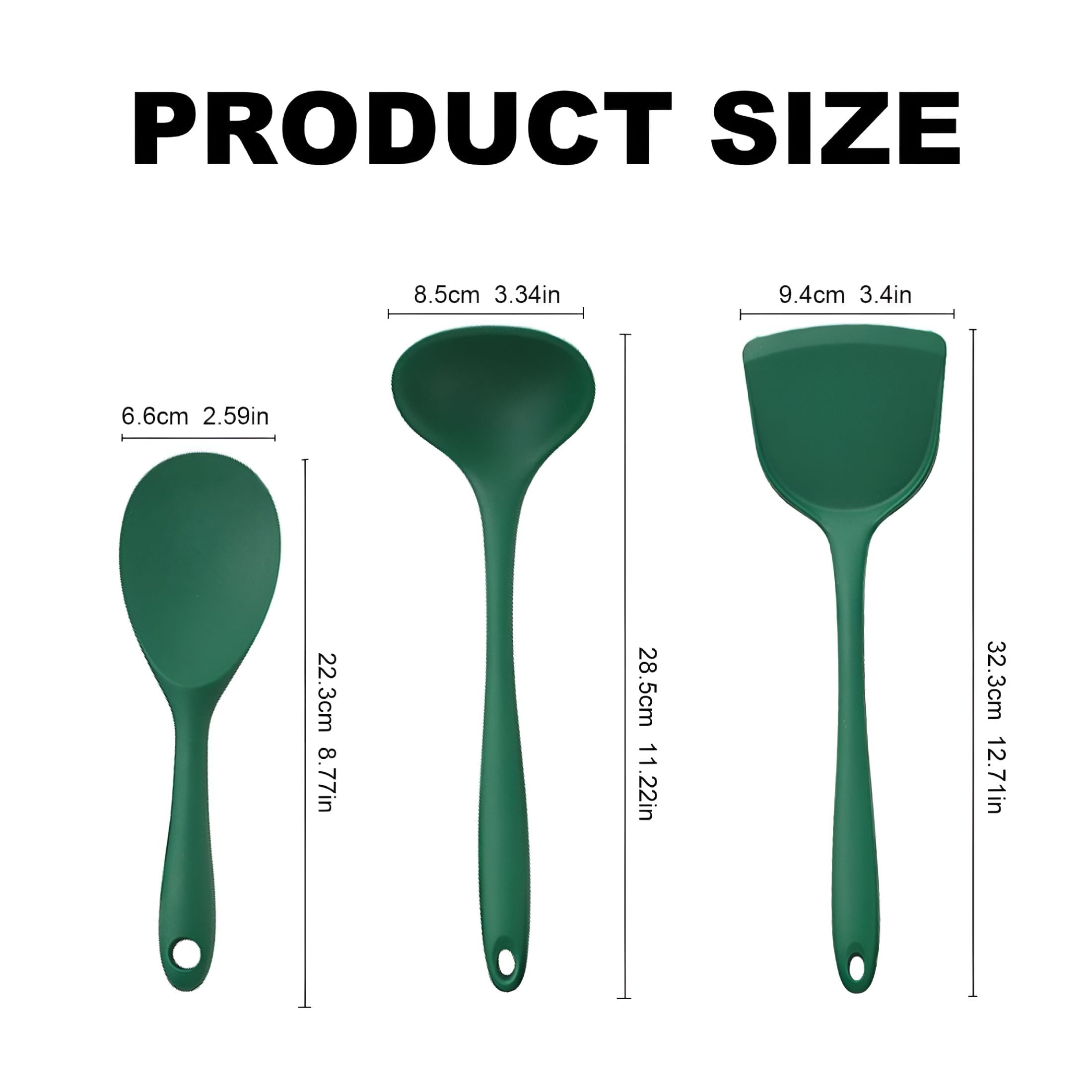 5Pcs Cooking Utensils Set Nonstick Silicone Cookware Set Heat Spatula Utensils Set Reusable Kitchen Gadgets Tools Set... - Image 4
