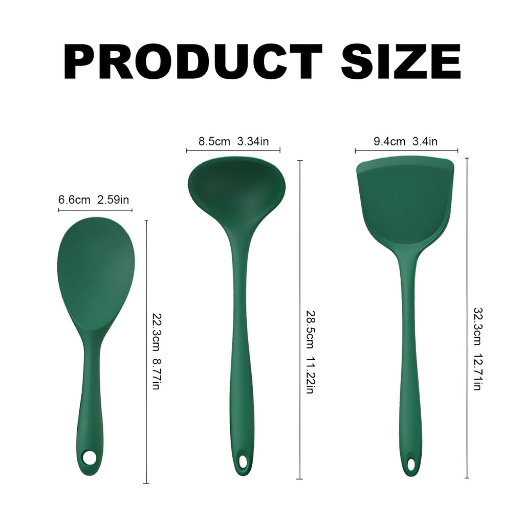 5Pcs Cooking Utensils Set Nonstick Silicone Cookware Set Heat Spatula Utensils Set Reusable Kitchen Gadgets Tools Set... - Image 4