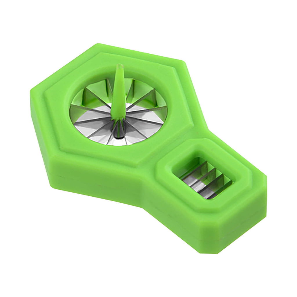 KTFgvq Kitchen Vegetable Cutter, Efficient Food Prep Tool, Manual Chopper Device, Quick Slicing and Dicing, for Home Cooking Tasks, Green - Image 2