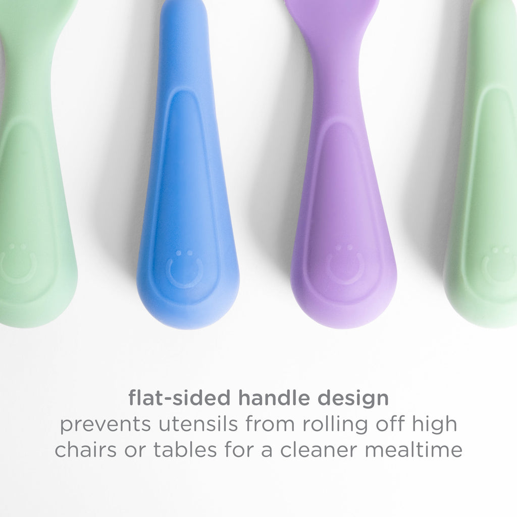 Silicone Toddler Training Spoons, Baby, Silicone Flatware Sets, 3 Pack - Image 6