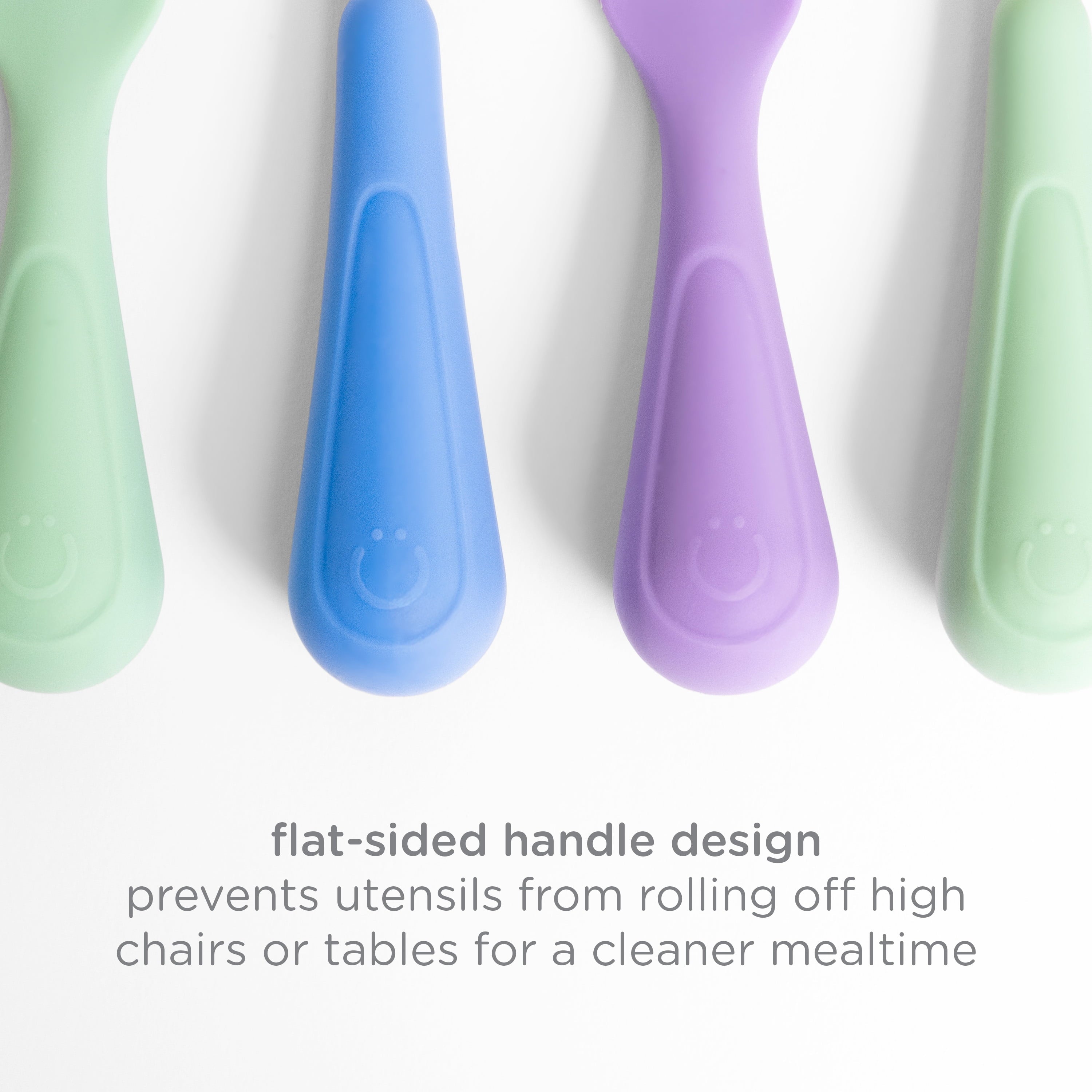 Silicone Toddler Training Spoons, Baby, Silicone Flatware Sets, 3 Pack - Image 6