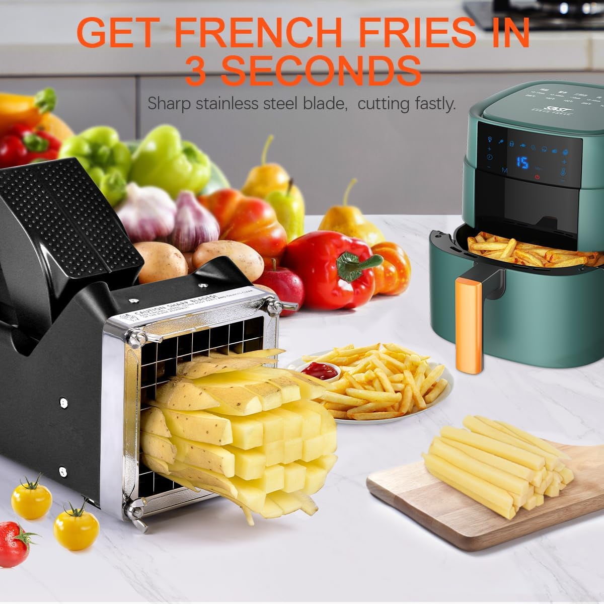 Potato Cutter, Sopito French Fry Cutter with 1/2 inch Stainless Steel Blade Great for Potatoes Carrots Cucumbers - Image 3