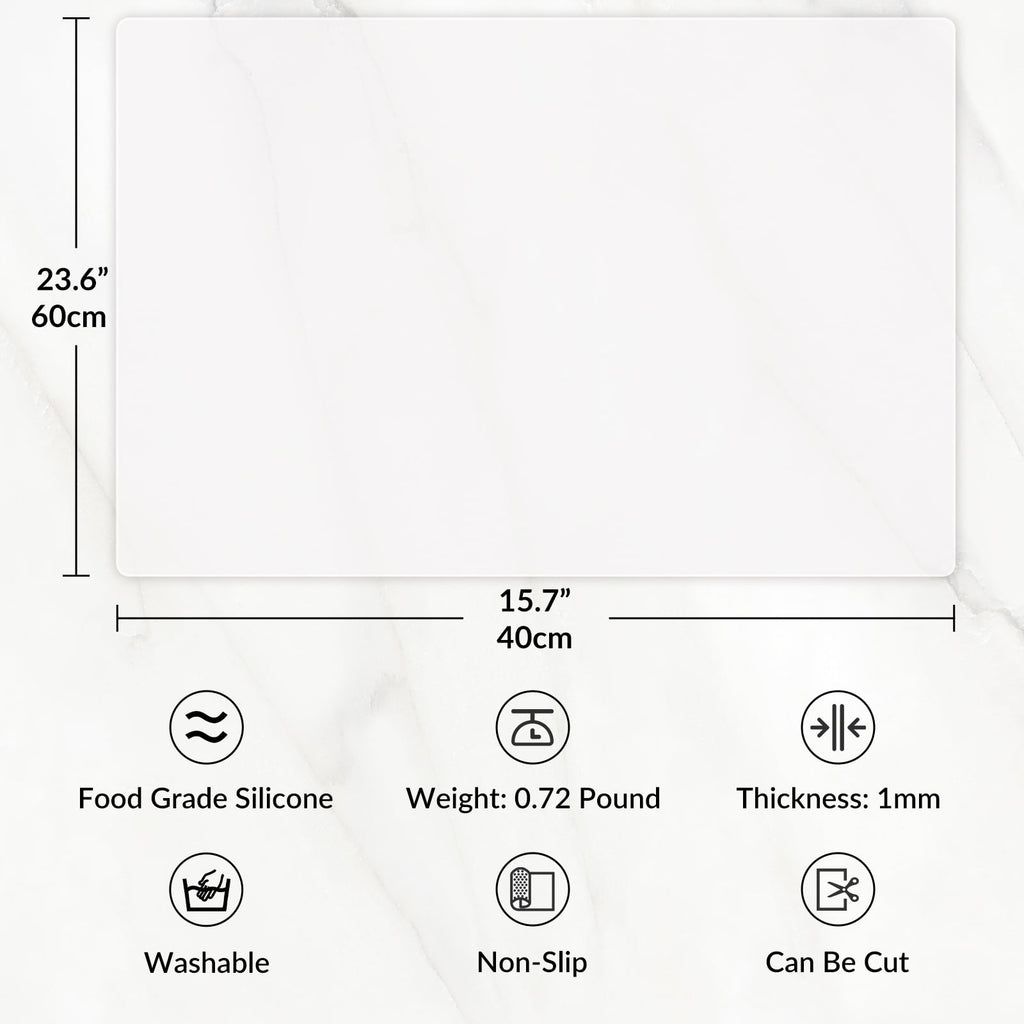 Silicone Mats for Kitchen Counter Heat Resistant Table Mat for Air Fryer Silicone Countertop Protector Nonskid Desk S... - Image 5