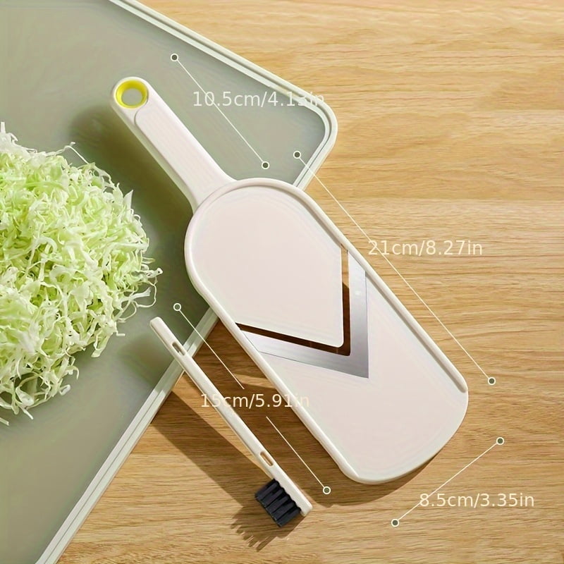 1pc Stainless Steel Blade Manual Cabbage Shredder – Ergonomic ABS Plastic Vegetable Slicer and Chopper, No Power Required, Multipurpose Kitc - Image 4