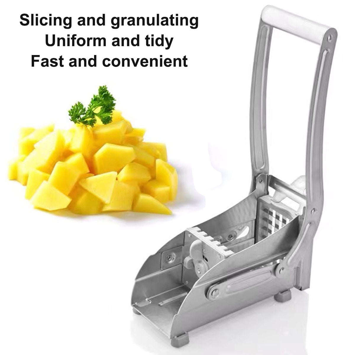 Heavy Duty French Fry Cutter with 2 Stainless Steel Blades, Potato Slicer for Homemade Fries, Professional Potato Pre... - Image 6