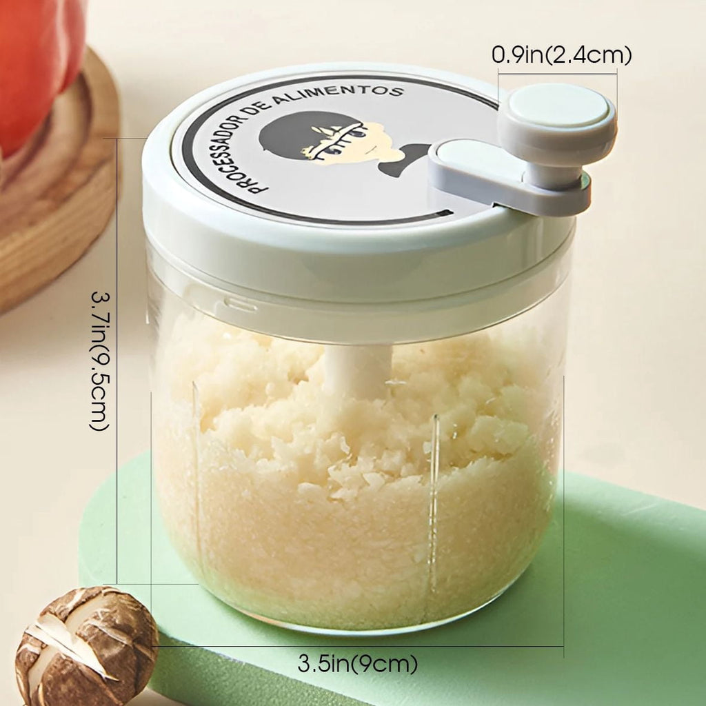 Manual Garlic Chopper Food Mincer for Vegetable Onion Meat Kitchen Cooking Meal Prep Tool - Image 3