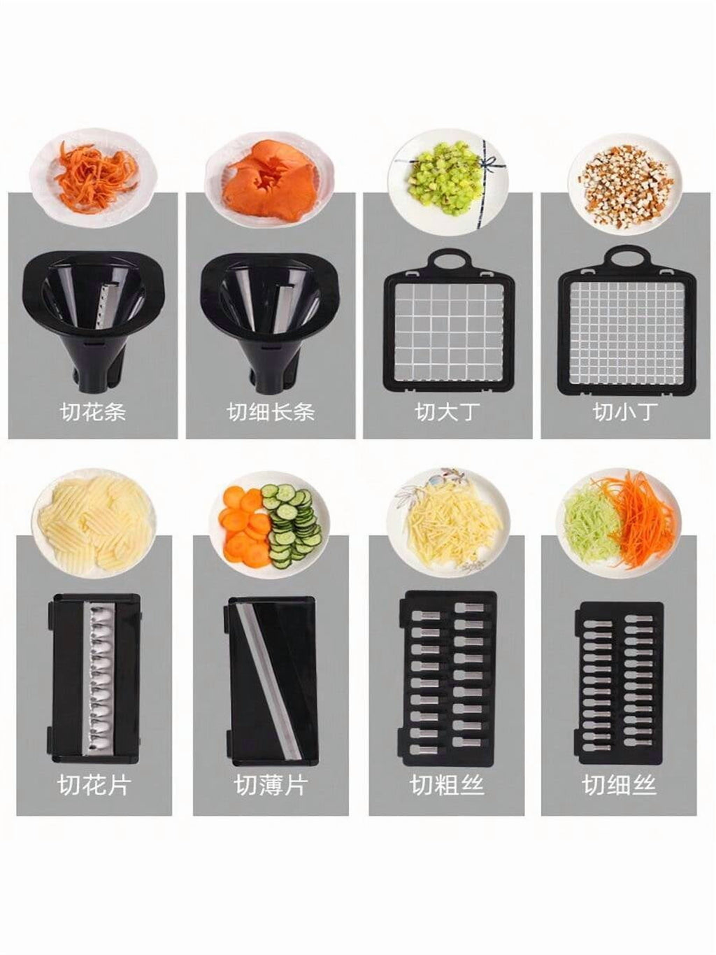 Vegetable Chopper, 15-in-1 Multifunctional Kitchen Slicer and Dicer, Handheld Fruit and Cheese Slicer, Carrot Slicer,... - Image 5