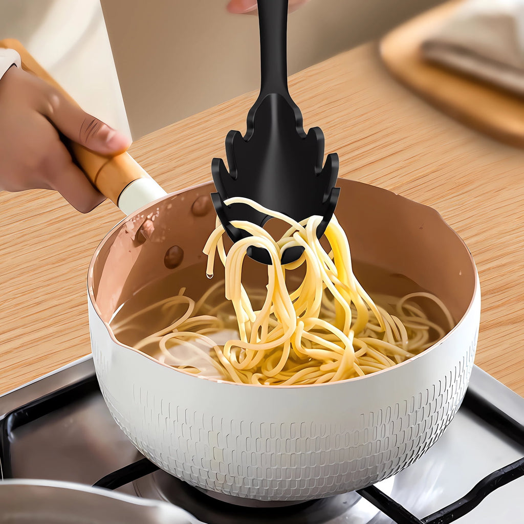 Black Silicone Cooking Utensils Set - 446°F Heat Resistant Kitchen Utensils,Turner Tongs,Spatula,Spoon,Brush,Whisk,Kitchen Utensil Gadgets T - Image 4