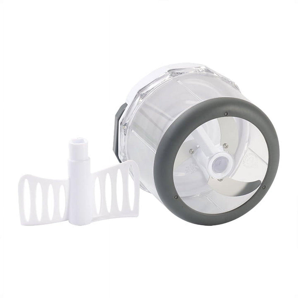 1qt Pull Chopper, free , SS Blades, Food Contact Safe Material , White & Grey, Weight 320g - Image 5