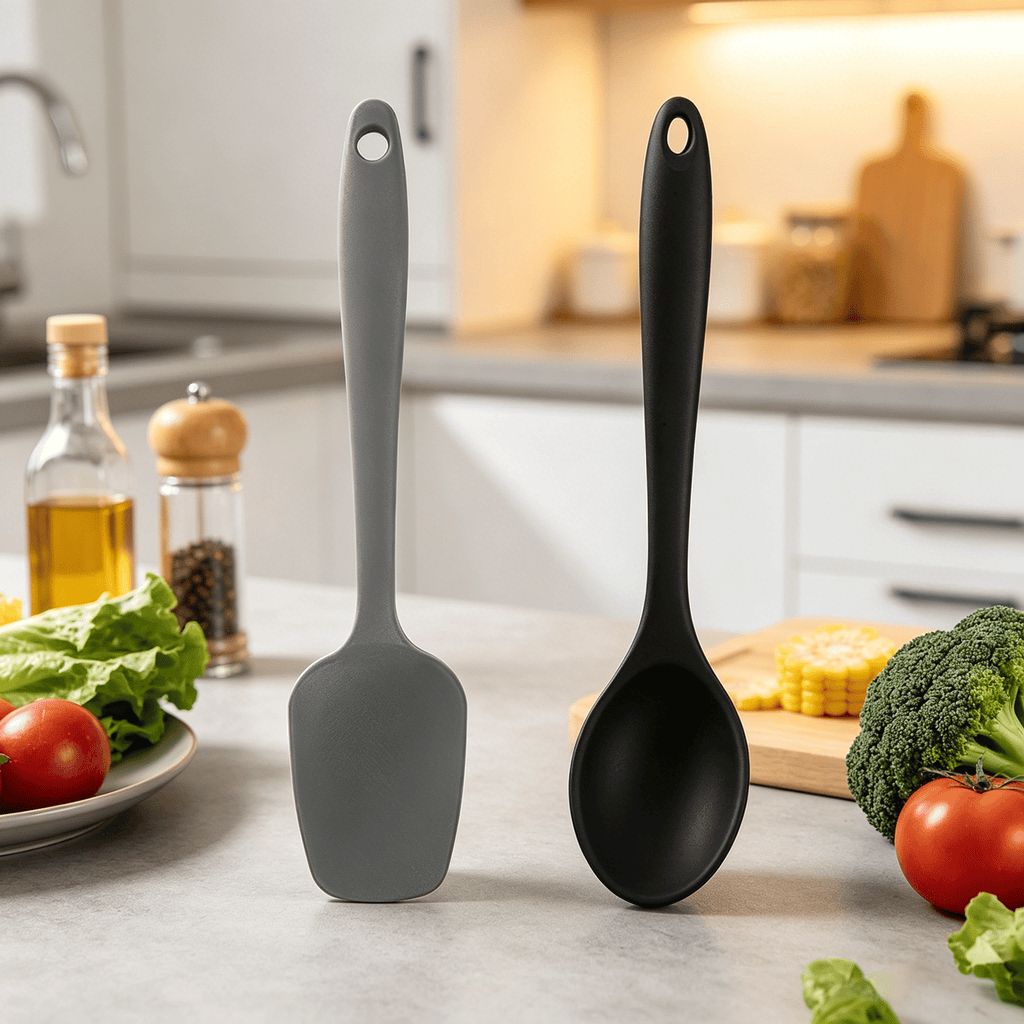 2026 New 2 Piece Mini Kitchen Utensil Set- Silicone Kitchen Tools with Spatulas for Cooking, Baking, Stirring, Mixing... - Image 4
