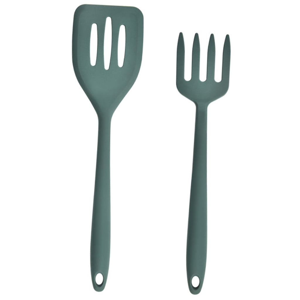 MUSEYA 1 Fork of Kitchen Cooking Utensil Dark Green for Professional Use - Image 5