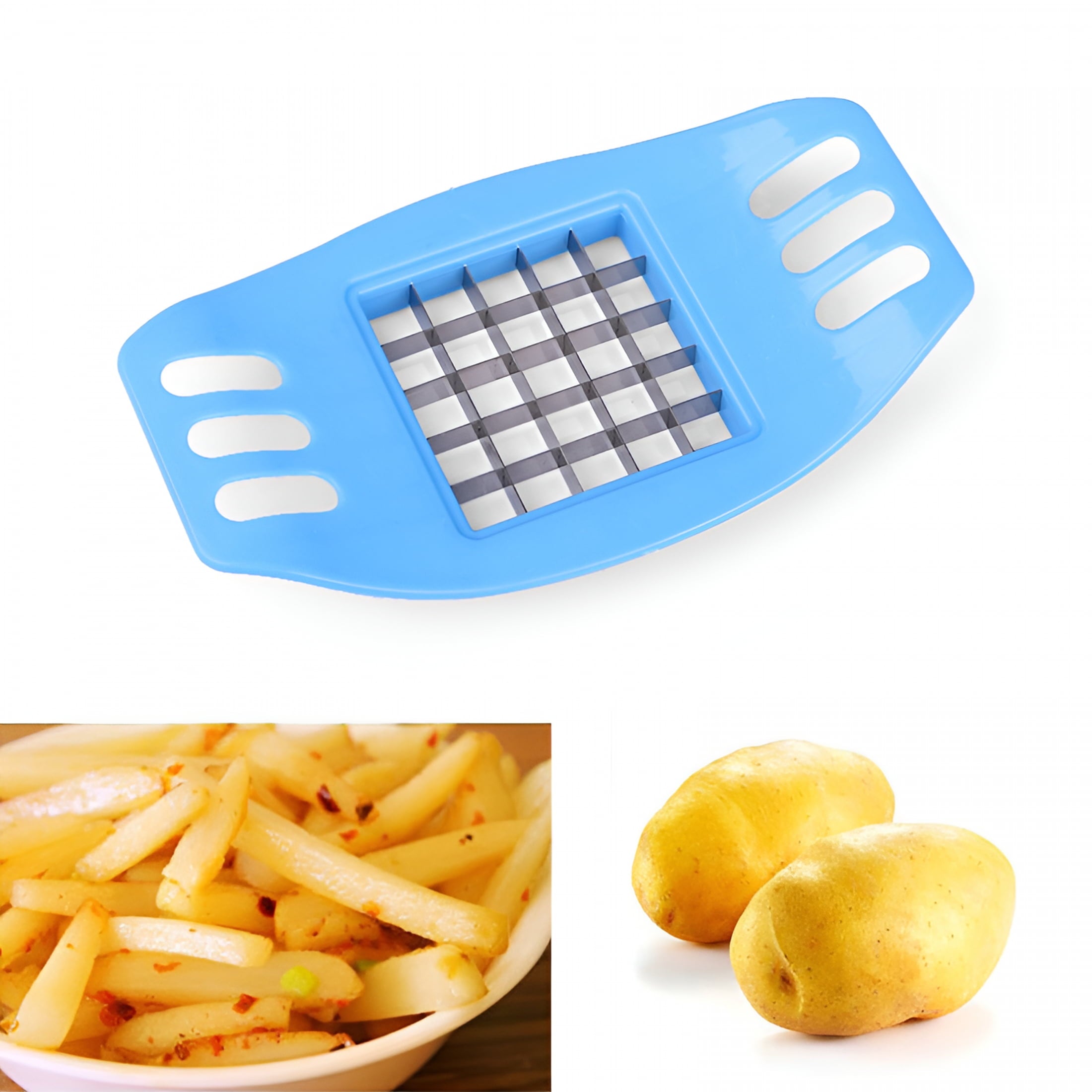 EXLEAF 2026 New Handheld Slicer Tool,Cutting Chopper Chips Tool Potato Vegetable Making Potato Tool Kitchen,Dining Bar,Cutter for Food Prep, - Image 4