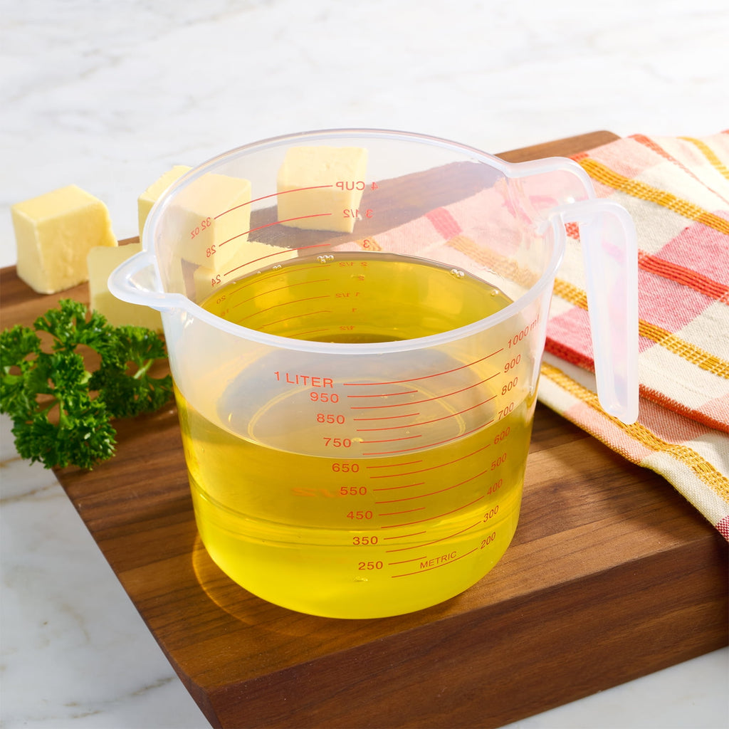 Mainstays 4 Cup PP Plastic Measuring Cup, 32 oz, Clear - Image 4