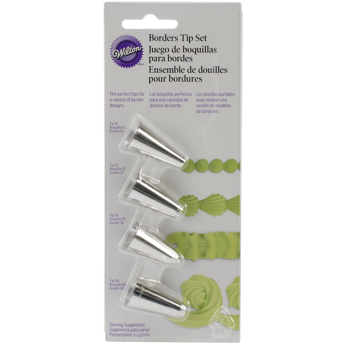 Borders Piping Tip Set, 4-Piece - Image 2