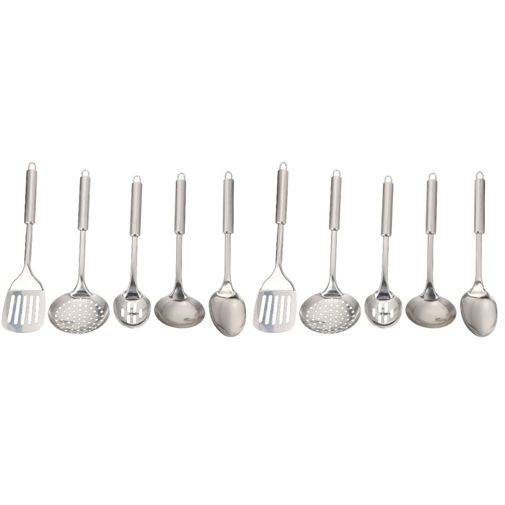 Kitchen Stainless Steel Cooking Utensil - Metal Stainless Steel Kitchen Utensil - Durable Kitchen Gadgets - Easy to C...